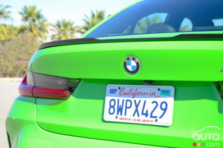 2022 BMW M3, trunk